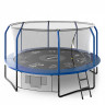 Батут Unix line Supreme Game с внутренней сеткой 14 футов - 430 см (голубой) (TRUSUG14BL)