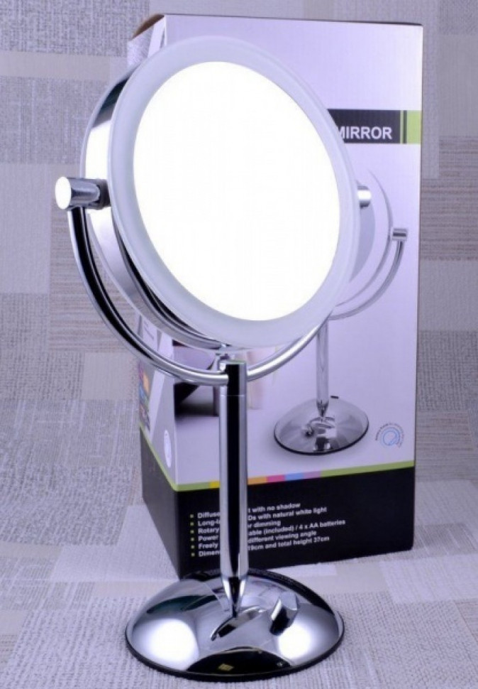 Зеркало настольное косм.10358 ED19T51CH-SCL с LED-подсветкой